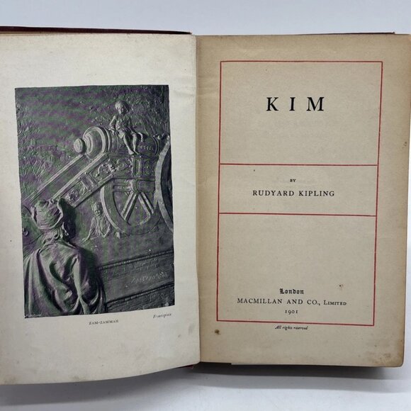 Kim by Rudyard Kipling (Reprinted 1902) Macmillan & Co. Illustrated Hardcover - Picture 9 of 10